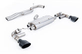 Milltek Audi TT MK3 TTRS 2.5TFSI QUATTRO (OPF/GPF MODELS) (2019 and Later) Cat-back Exhaust 80mm Non-Resonated (Loudest) Cat Back with Cerakote Black Trims
